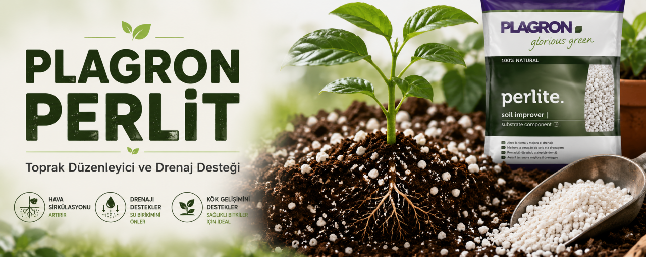 Plagron Perlit Toprak Düzenleyici ve Drenaj Desteği Nedir?