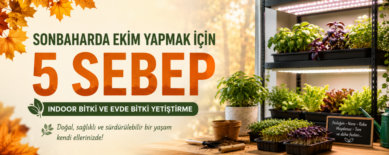 Sonbaharda Ekim Yapmak İçin 5 Sebep: Evde Bitki Yetiştirme Rehberi