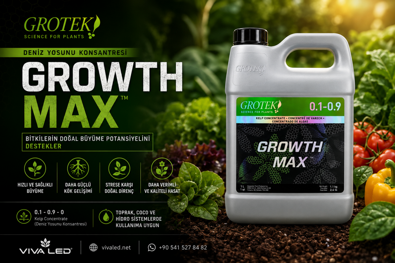 GROTEK GROWTH MAX NEDİR? DENİZ YOSUNU DESTEKLİ BİTKİ GELİŞİMİ