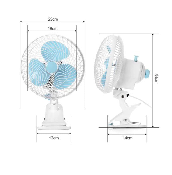 Salınımlı Kabin Vantilatör 18 cm