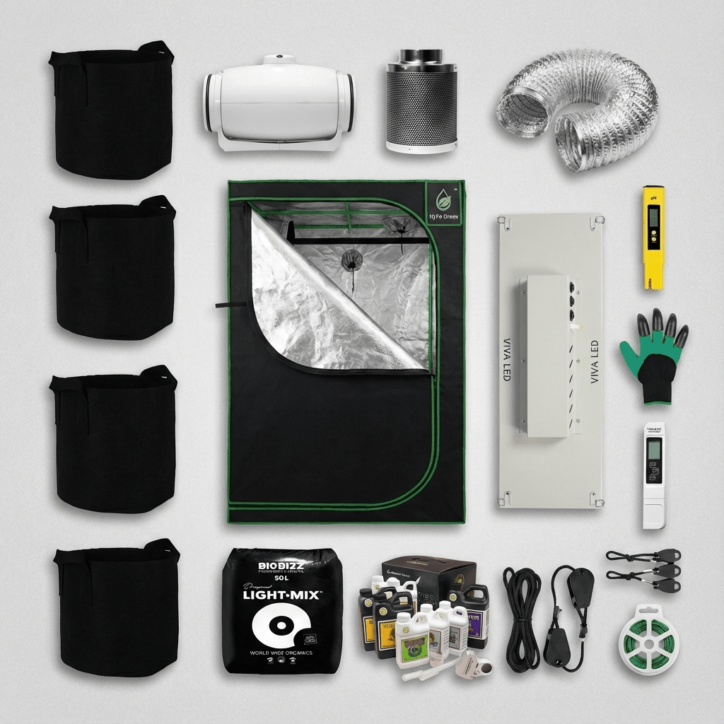 100x100x200 Advanced Nutrients Hazır Kabin Set