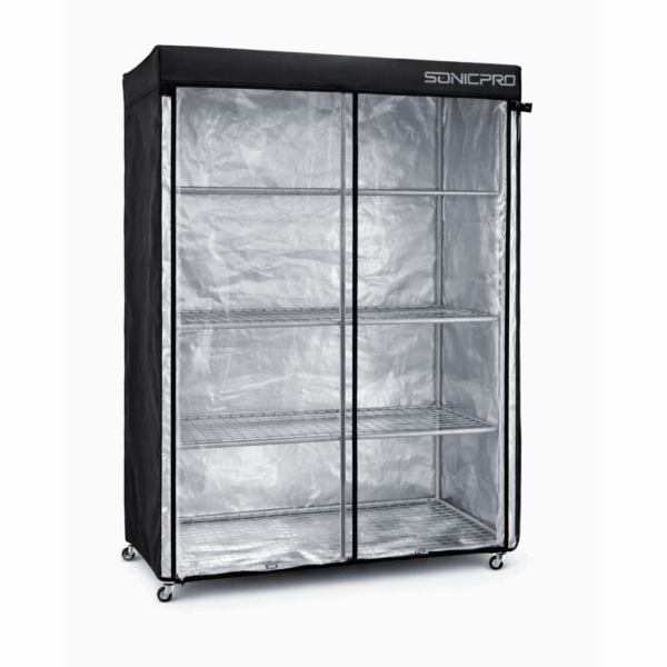 Bitki Yetiştirme Kabini Microgreen Model Raflı Tekerli 120x40x160