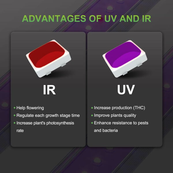 Mars Hydro UR45 LED UV ve IR Takviye Aydınlatması Bitki Yetiştirme Işığı